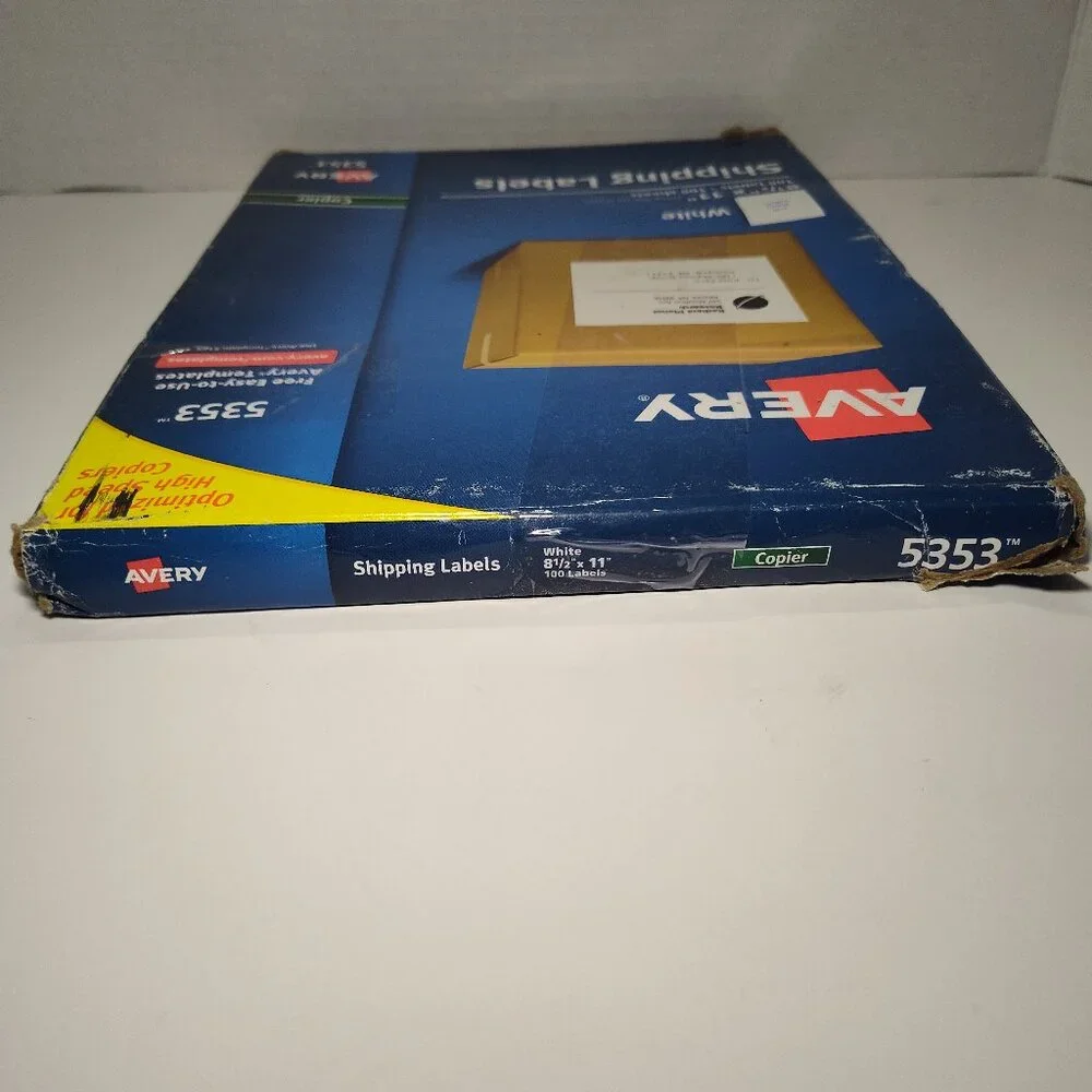Avery Full Sheet Shipping Labels 8-1/2